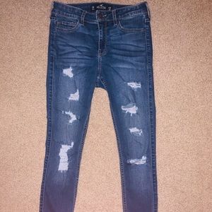 hollister mid rise super skinny jeans
